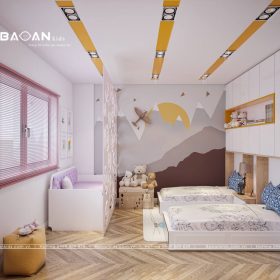 Phòng ngủ sáng tạo cho bé gái – BG03
