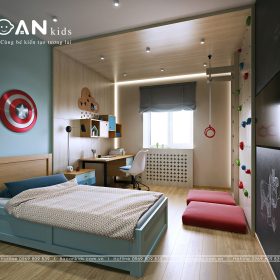 Phòng ngủ đẹp màu gỗ – BT29