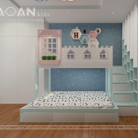Giường tầng cho bé trai và bé gái – GT57