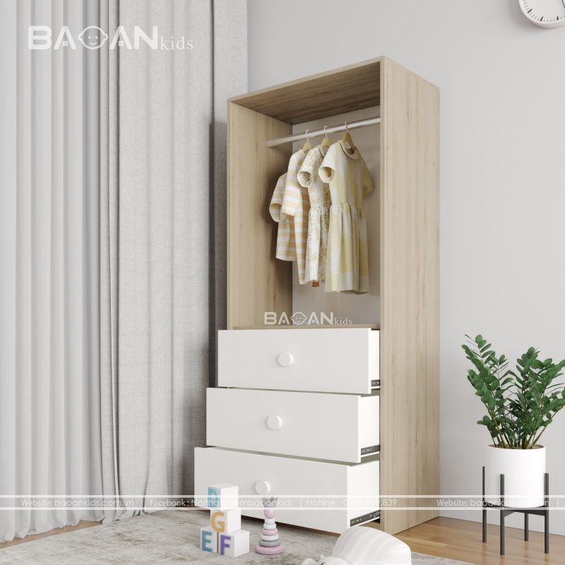 Tủ quần áo trẻ em bảo an kids 1-3