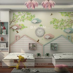 Thiết kế phòng ngủ 2 bé tuyệt đẹp – BG41
