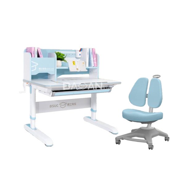 Bộ bàn học thông minh chống gù cho bé BTM10 ghế GCG02