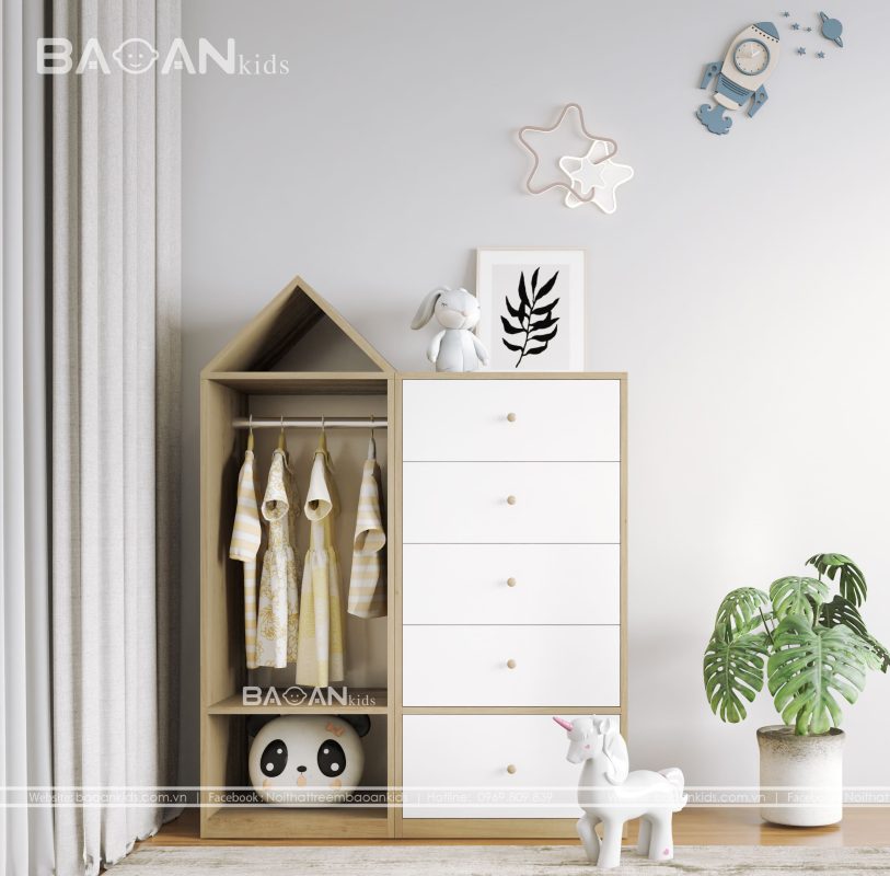 Tủ quần áo trẻ em bảo an kids 6.9-1