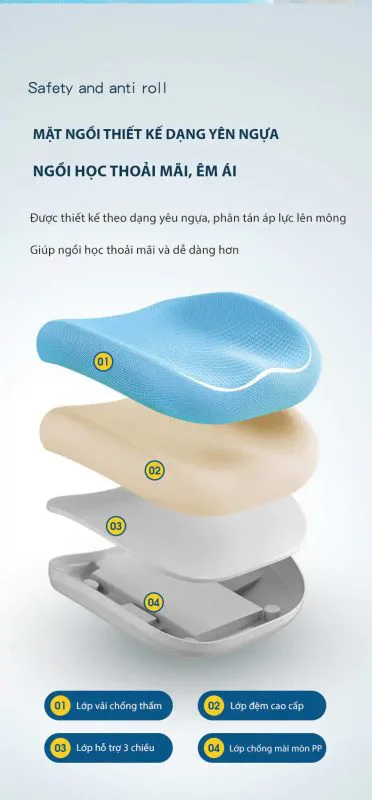 Ghế ngồi học chống gù ảnh 5