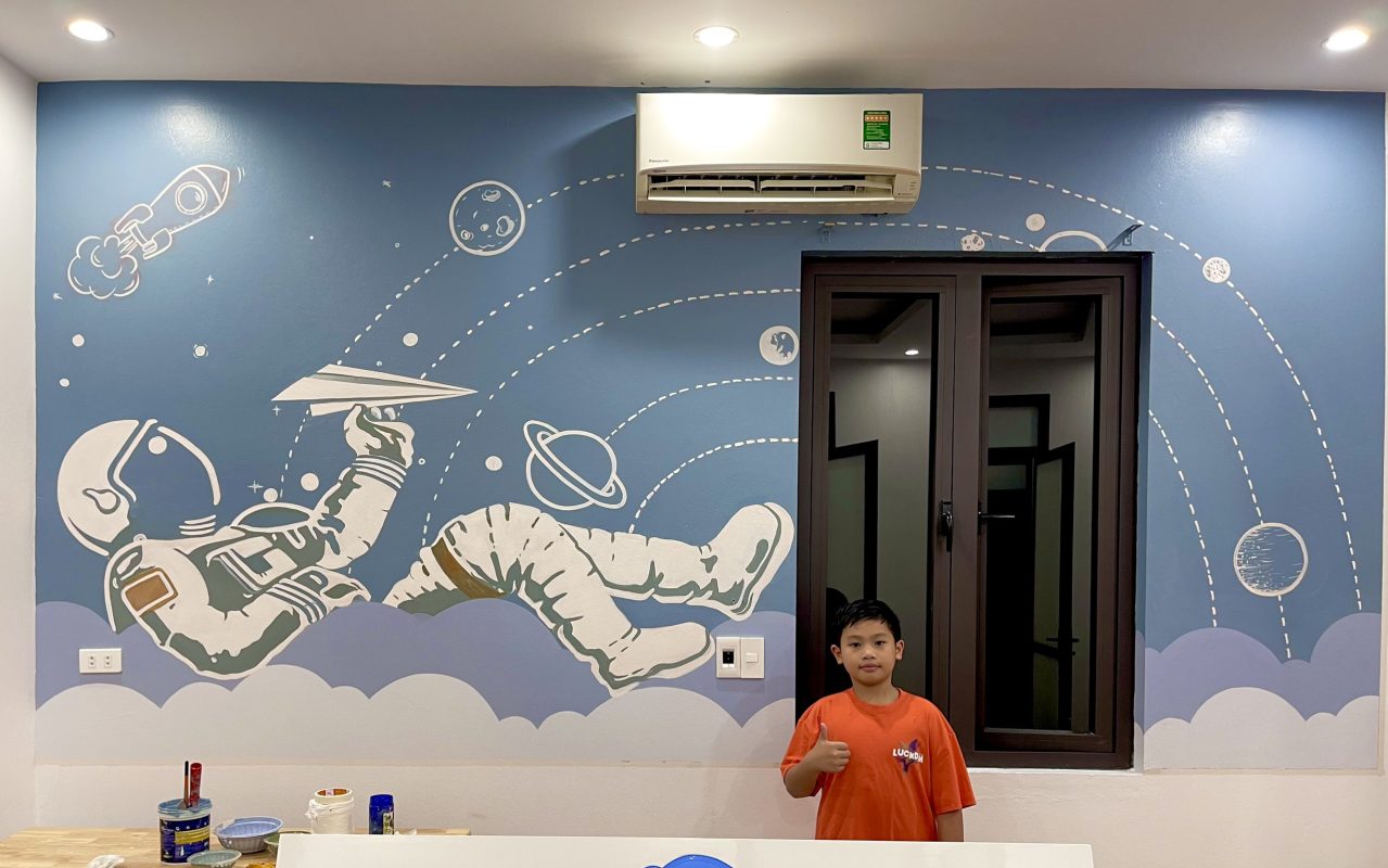Hoàn thiện phòng ngủ màu xanh img7