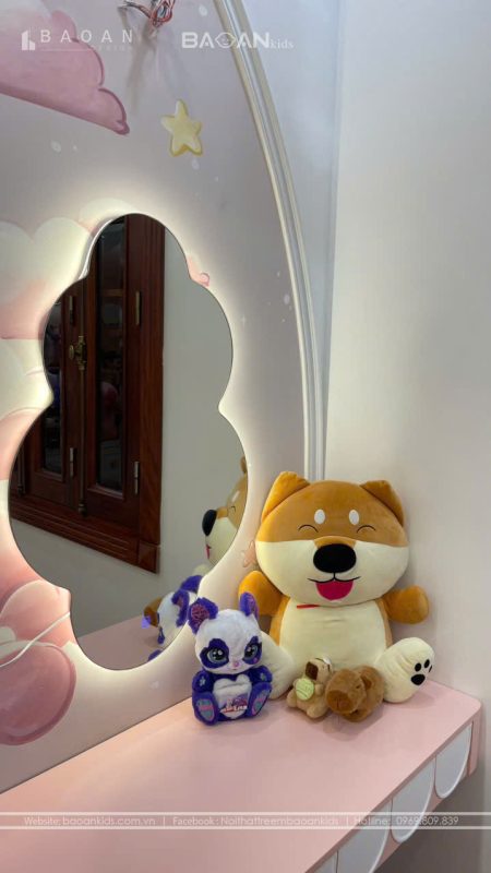 Thi công phòng ngủ màu hồng img8